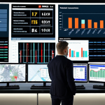 **Prompt:** A diverse team collaborating in a modern, tech-driven supply chain control center, visualizing data analytics dashboards showcasing real-time supply chain performance metrics, with a focus on sustainable practices and diverse cultural representation.