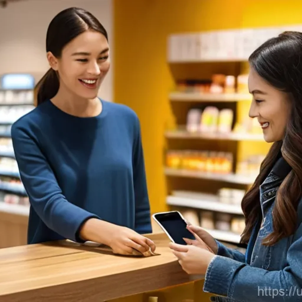 공급망관리와 고객 관계 관리 - **Prompt:** A bustling, modern retail environment where diverse customers (all appropriately dressed...