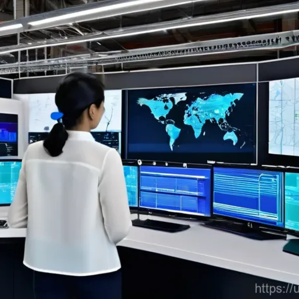 공급망관리와 글로벌 물류 트렌드 - **Prompt: The Digital Heartbeat of a Global Supply Chain**
"A visually striking, high-tech contr...