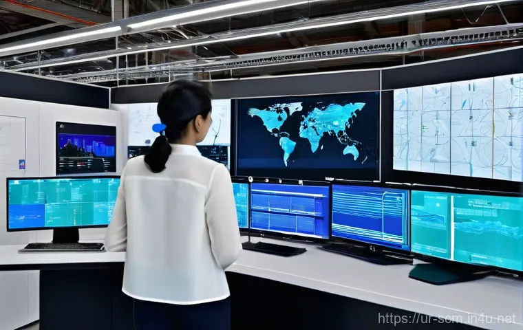 공급망관리와 글로벌 물류 트렌드 - **Prompt: The Digital Heartbeat of a Global Supply Chain**
"A visually striking, high-tech contr...