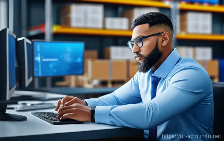 SCM 전문가의 하루 일과 - Here are three detailed image prompts in English: SCM 전문가의 하루 일과 - Here are three detailed image prompts in English: