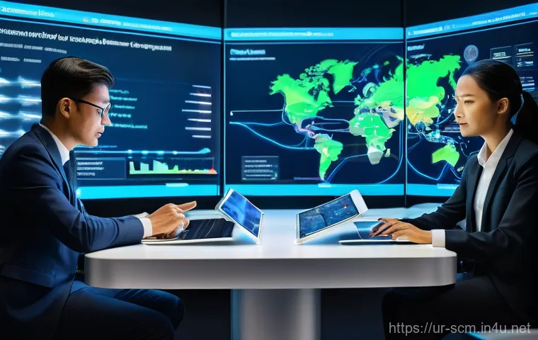 SCM 전문성과 협상 능력 향상 - **Prompt 1: Global Supply Chain Resilience and AI-Powered Oversight**
"A team of diverse, profes...